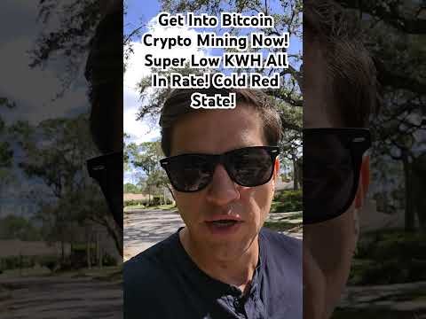 Get Into Bitcoin Crypto Mining Now! Super Low KWH All In Rate! Cold Red State! #bitcoin #crypto