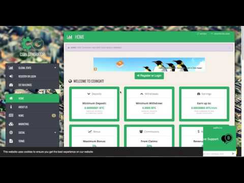 Крутой накопительный кран COIN GENERATOR 3000 сатоши   Bitcoin and Ethereum faucet mining 2016