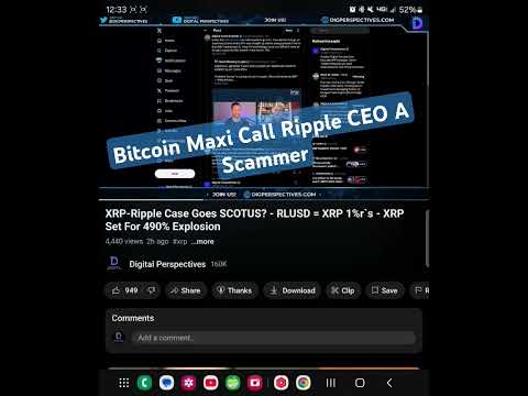 #XRP- Bitcoin Maxi Calls Brad Garlinghouse A Scammer