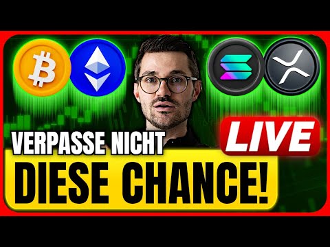 Krypto: Diese Chance musst du nutzen! Das passiert JETZT bei Bitcoin, Solana & XRP?! - Live