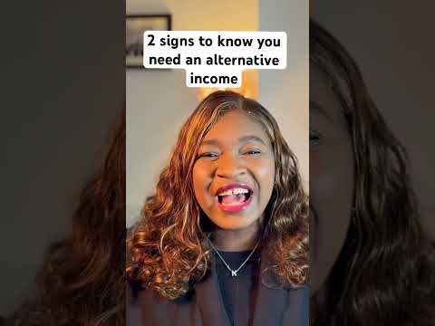 2 signs to create and alternative income source and make money online #yourmoney #howmoneyworks