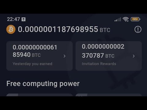 bitcoin mining app cloud mine btc for free using this app without investment!