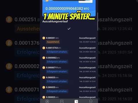 Bitcoin Mining App: Größere Lightning-Abhebungen! #update