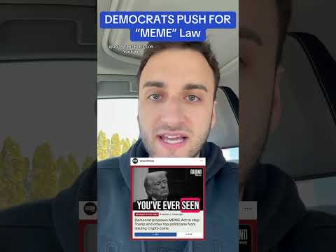 FINALLY Democrats Push “MEME” Law to Stop Trump’s CRYPTO CORRUPTION Scam #america #politics #trump