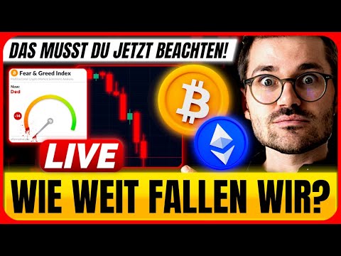 Krypto: Fallen wir noch weiter?! Livetrading + Bitcoin, Solana und XRP Analyse!