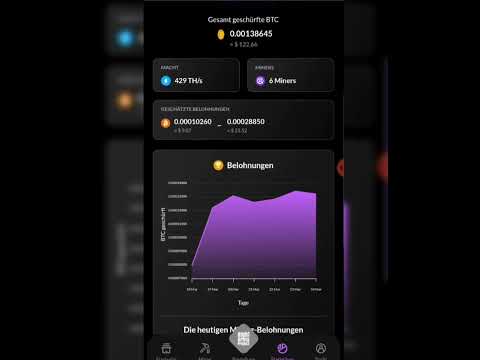 24.03.2025 Bitcoin Mining tägliche Übersicht MinerX Miner x Right Arms