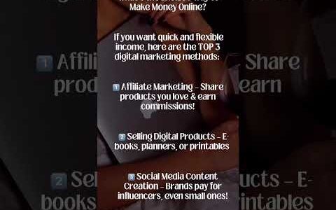 Top 3 Ways to Make Money Online! #sidehustle #facelesscontent #workfromhome