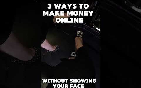 Here are 3 ways to start making money online without showing your face | read the description