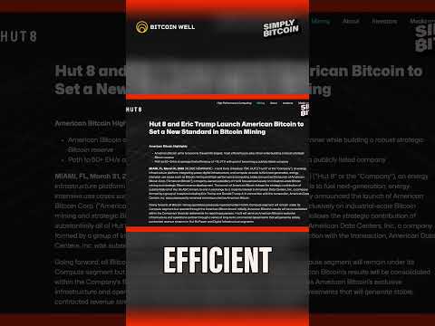 Trump Family Launches Bitcoin Mining Company!