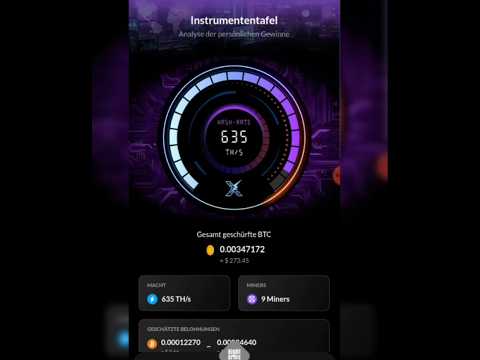 07.04.2025 Bitcoin Mining tägliche Übersicht MinerX Miner x Right Arms daily overview #btc #bitcoin