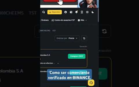 Como ser comerciante verificado en BINANCE #bitcoin #usdt #criptonoticias #binancep2p #p2p #btc