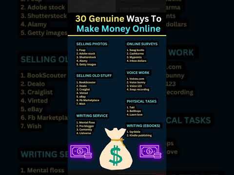 30 genuine ways to make money online