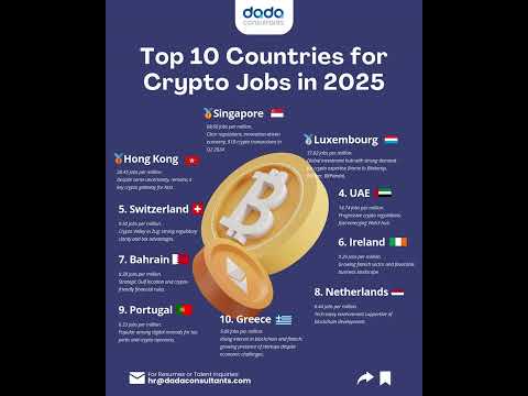 Top 10 Countries for Crypto Jobs
