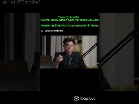 Timothy Ronald: STEVE JOBS adalah sales yg paling JAGOO #shorts #bitcoin #crypto #rich #sales