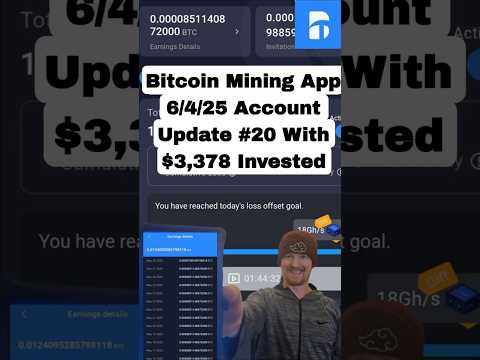 I invested over $3000 into the Bitcoin Mining App - My Current Account as of 6/4/25