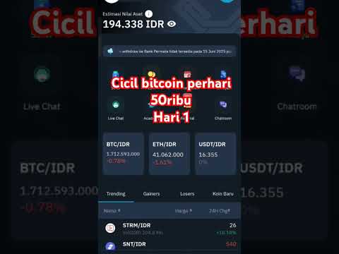 cicil bitcoin #bitcoin #cicilbitcoin #bitcoinnews #bitcointrading #youtubeshorts