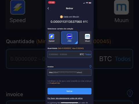 Transfira Sats BTC do App Bitcoin Mining para a carteira ZBD #trading #bitcoin #automobile