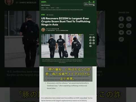 2.25億ドル押収！史上最大の仮想通貨詐欺事件 #USDT押収 #ピッグブッチャリング詐欺 #Tether協力 #OKXマネーロンダリング #フィリピン拠点 #QixNews