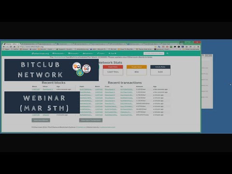 BitClub Network Webinar #4(Clubcoin, Merchant Platform, Ethereum) | Ukrainian Bitcoin Miner BitClub