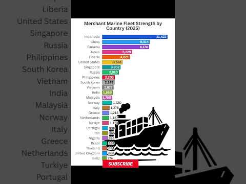 Top 25 Merchant Marine Powers in 2025 #Merchant #Fleet