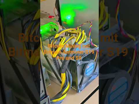 #Bitcoin #Mining mit Bitmain Antminer S19 Pro und S9 - PV-Überschuss sinnvoll nutzen #proofofwork