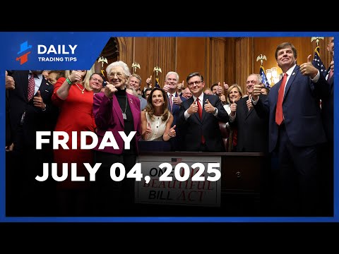 MARKETS HIT RECORDS, JOBS MIXED, CRYPTO SURGES AS BILL PASSES | DAILY TRADING TIPS