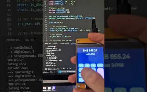 ESP32 Payment Terminal #arduino #arduinoproject #esp32 #esp32project #cyd #bitcoin #lvgl #eezstudio