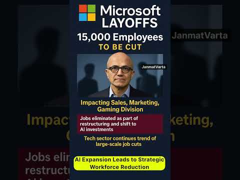 15,000 Jobs Cut as Company Shifts Toward AI-Led Growth #news #businessai #employment #microsoft #ai
