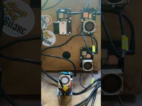 4 Bitaxe Miners, Solo Mining Bitcoin