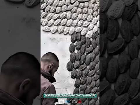 This Job of Creating Stone Textured Walls- Satisfying jobs and machinery in the world