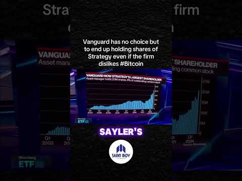 Anti-Bitcoin Vanguard forced to hold shares of microstrategy