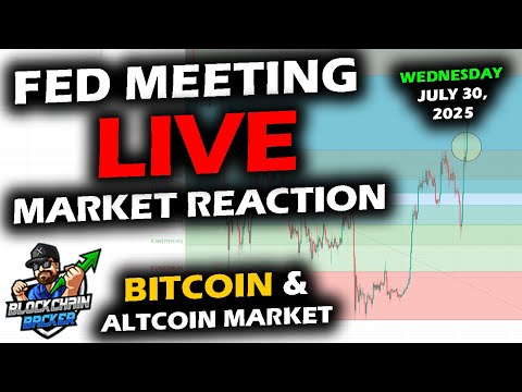 LIVE Market REACTION to Rate Decision with Bitcoin, Altcoins and Stocks, Federal Reserve FOMC