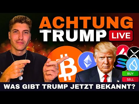 🔴 Bitcoin & Crypto Live Trading: Trump Rede LIVE – Das passiert JETZT! 🚨