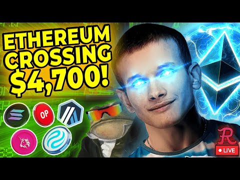 BITCOIN LIVE : ETHEREUM NEARING ALL TIME HIGHS! BTC 1% AWAY FROM ATH!!