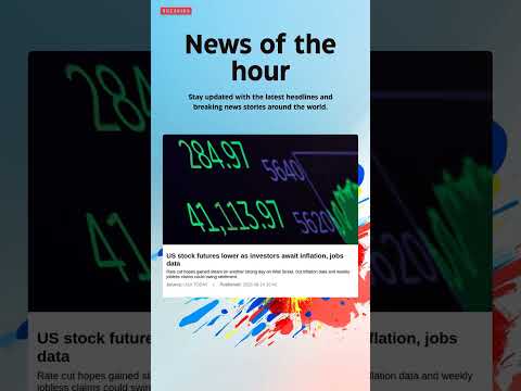 Breaking News: US stock futures lower as investors await inflation, jobs data #WallStreet