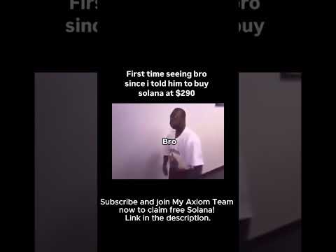 Join My Axiom now and claim free Solana! Trade meme coins with 30% off fees link in description
