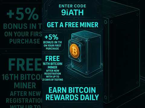 Start Mining Bitcoin for Free – Use Code 9iATH & Get 5% Bonus!