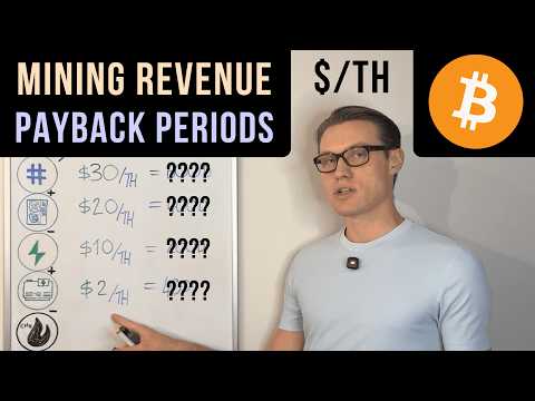 Outperforming Bitcoin: Mining Revenue Payback Periods [$/TH] | Hashpower Academy