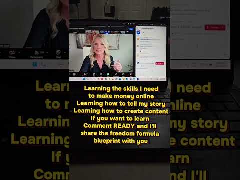 Learning the skills I need to make money online, how the system works, how the algorithm works, how