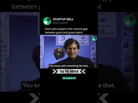 Good and great talent difference by Steve Jobs