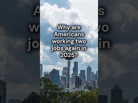 Why are Americans working two jobs again in 2025? #economy #money #bitcoin #facts #cryptocurrency