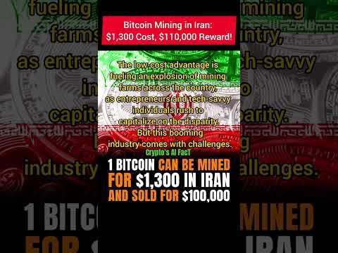 Bitcoin Mining in Iran: $1,300 Cost, $110,000 Reward! #cryptocurrency #news #bitcoins #middleeast