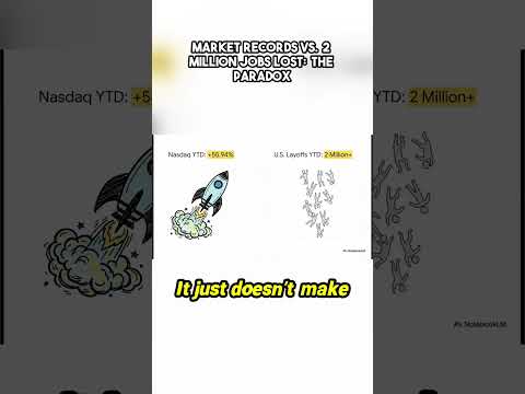 Market Records vs  2 Million Jobs Lost  The Paradox