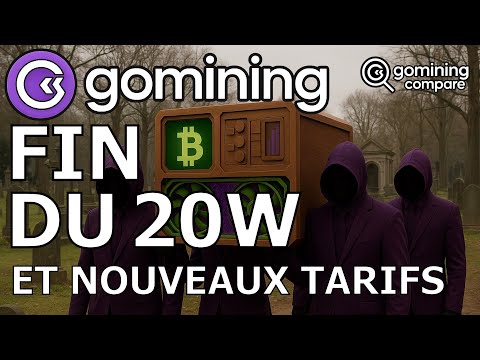 Gomining en Français | La FIN du 20W et Nouveaux Tarifs #bitcoin #mining #gomining #crypto