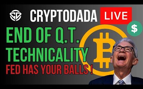 BITCOIN UPDATE – Q.T. Ends, Technicality!   @CryptoDada  #bitcointradingbangla #banglatrading