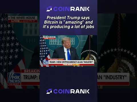 President Trump says Bitcoin is "amazing" and it's producing a lot of jobs #trump  #crypto  #bitcoin