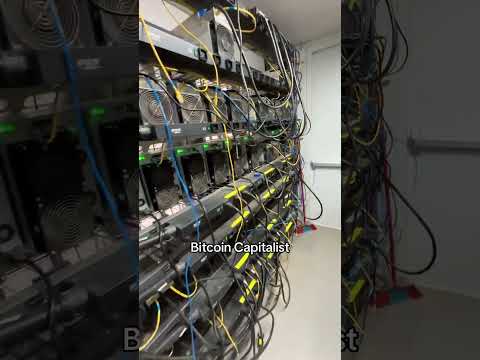 Inside Bitcoin mining container #crypto