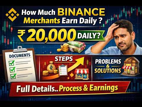 How Much Do Binance Merchants Earn Daily? ₹20,000 Per Day Reality | Full Process & Earnings