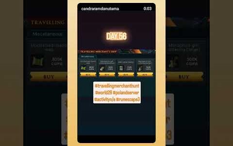 Travelling merchant shop #magicaof10minutes #gaming #runescape3 #rebootmemory