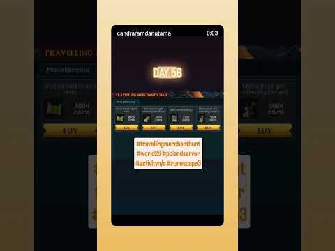 Travelling merchant shop #magicaof10minutes #gaming #runescape3 #rebootmemory